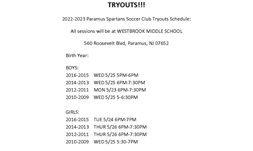 TRYOUTS for Fall 2022/23  CLICK HERE TO LOGIN & REGISTER