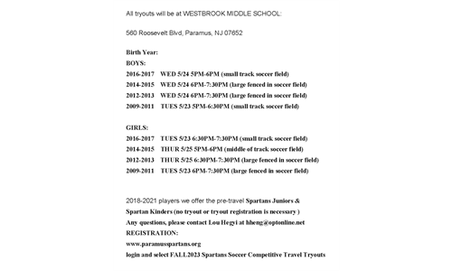 TRYOUTS for Fall 2023  CLICK HERE TO LOGIN & REGISTER